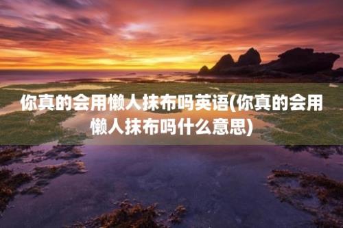 你真的会用懒人抹布吗英语(你真的会用懒人抹布吗什么意思)