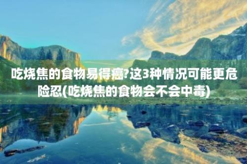 吃烧焦的食物易得癌?这3种情况可能更危险忍(吃烧焦的食物会不会中毒)