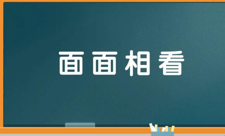 面面相看是什么意思