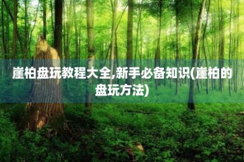 崖柏盘玩教程大全,新手必备知识(崖柏的盘玩方法)