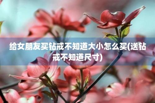 给女朋友买钻戒不知道大小怎么买(送钻戒不知道尺寸)