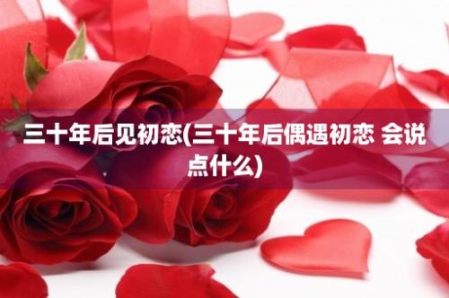 三十年后见初恋(三十年后偶遇初恋 会说点什么)