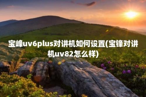 宝峰uv6plus对讲机如何设置(宝锋对讲机uv82怎么样)