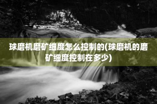 球磨机磨矿细度怎么控制的(球磨机的磨矿细度控制在多少)