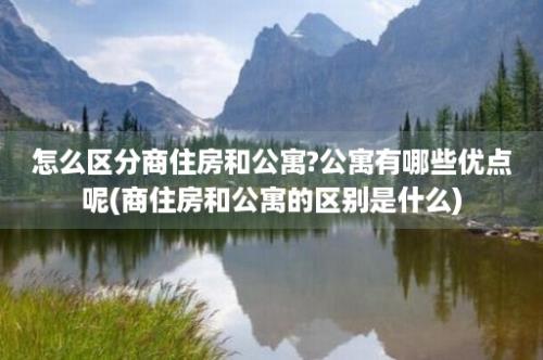 怎么区分商住房和公寓?公寓有哪些优点呢(商住房和公寓的区别是什么)