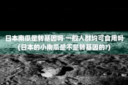 日本南瓜是转基因吗 一般人群均可食用吗(日本的小南瓜是不是转基因的?)