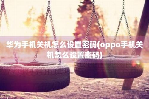 华为手机关机怎么设置密码(oppo手机关机怎么设置密码)