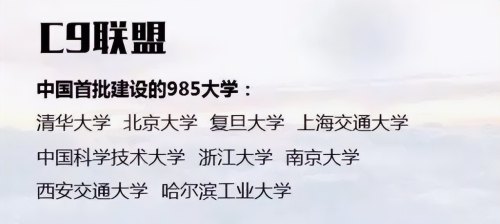 文科“C9联盟”来了，组成新大学联盟，不带浙大等4所院校玩了