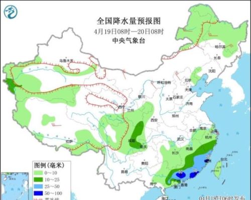 中央气象台：南方降雨进入最强时段 强冷空气自西向东影响我国