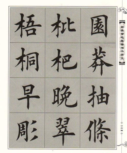 千字文梧桐蚤凋(千字文同音字有哪些字)