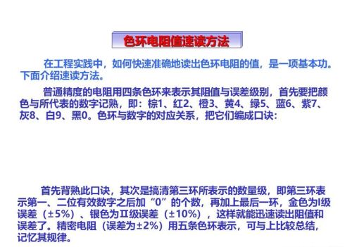 图文并茂教你识别色环电阻的方法(图文并茂教你识别色环电阻怎么做)