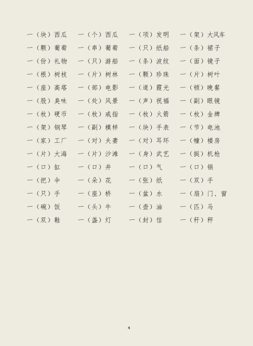 小学语文一年级词语积累(一年级语文词语汇总)