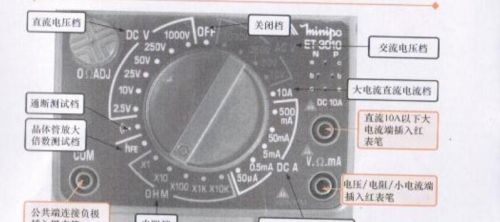 万用表使用方法 使用说明(万用表如何正确使用)
