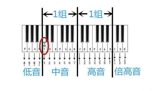 钢琴键盘哪个是1(怎么认识钢琴键盘上的数字)