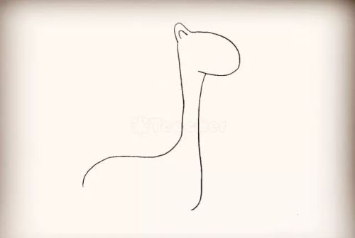 简笔画长颈鹿的画法 可爱(简笔画长颈鹿怎么画?)