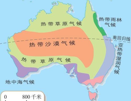 分析澳大利亚大陆性气候呈半环状的原因(澳大利亚气候呈现半环状分布的原因)