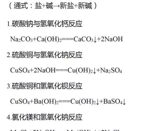 初中化学各类反应(初中化学的几种反应类型)