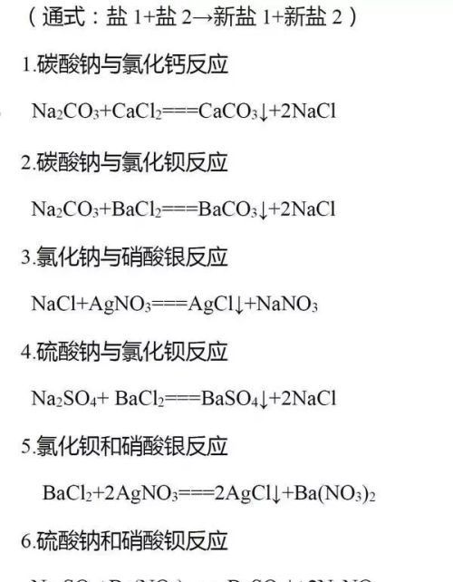 初中化学各类反应(初中化学的几种反应类型)