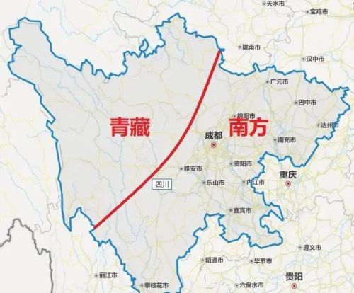 中国南北分界线省份地图(中国南北分界线是哪个省)