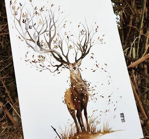 画鹿的画家有哪些(画鹿的艺术家)