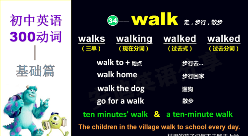 walk的动词形式是什么(walk作动词)