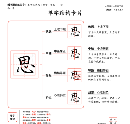 一年级字的部首(一年级字头本)