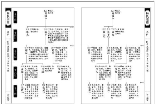 家谱的版式分类及优缺点比较图(家谱的版式分类及优缺点比较分析)