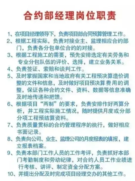 工程项目部岗位职责制度牌(工程项目部岗位设置)