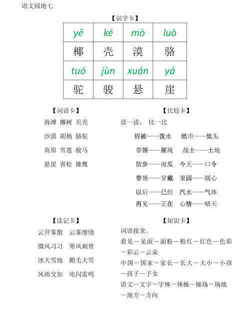 二年级上册语文学霸(小学二年级语文学霸笔记)