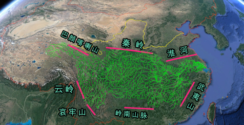 长江黄河的距离(长江与黄河之间隔了一座什么山?)