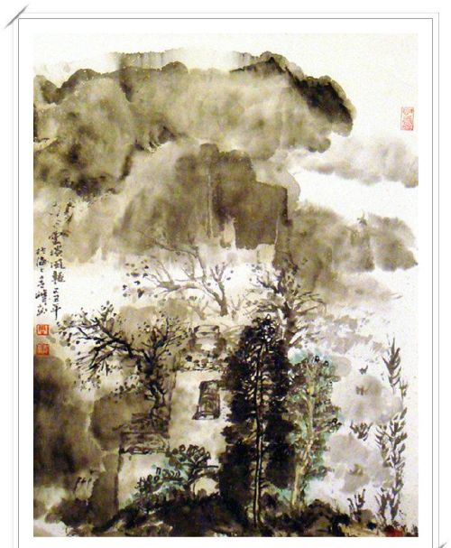 周青峰山水画作品欣赏(周青峰画的价格)