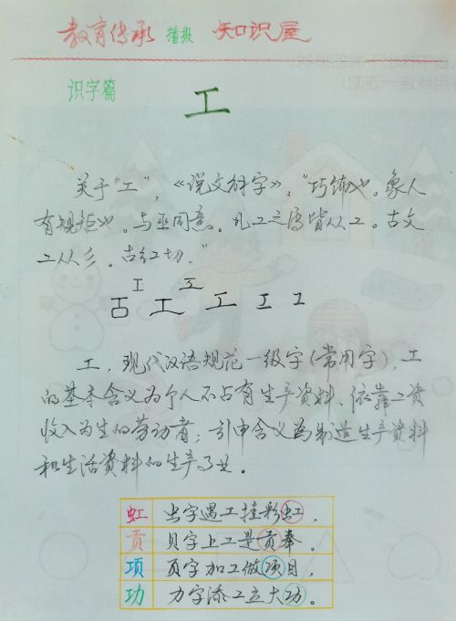 能工巧匠字体(能工巧匠的工怎么写)