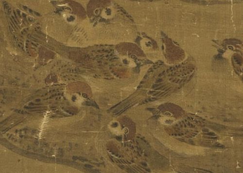 近百只鸟，多达36个以上可辨识品类——边景昭的《三友百禽图》