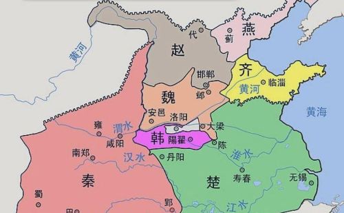 战国七雄位于今天哪些行政区(战国七雄各自的领土区域)