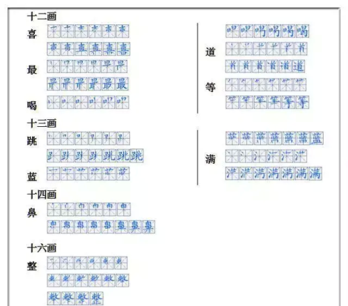 2年级语文生字笔顺字(小学语文二年级生字笔顺写法)