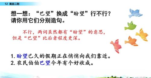 二年级下册语文寓言二则课文讲解(小学语文二年级下册寓言二则)