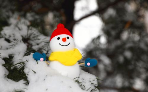 圣诞雪人超轻粘土(小雪人黏土手工)