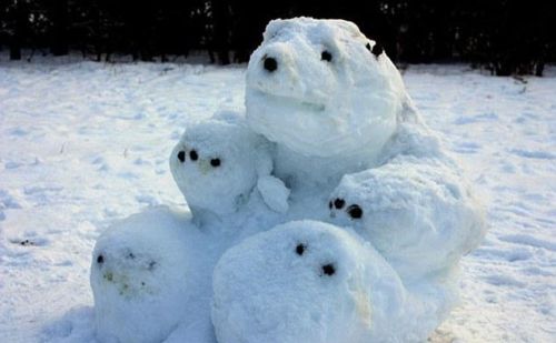 圣诞节 各种奇思妙想的雪人