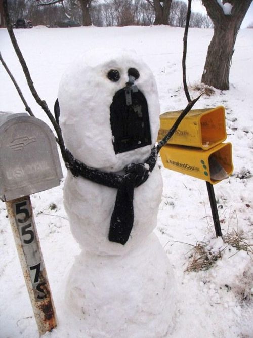 圣诞节 各种奇思妙想的雪人