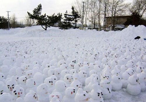 圣诞节 各种奇思妙想的雪人