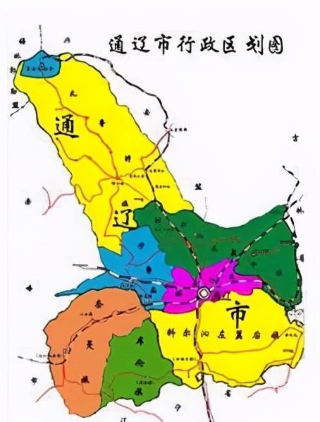 内蒙古通辽在内蒙古哪里(内蒙古自治区通辽地图全图)