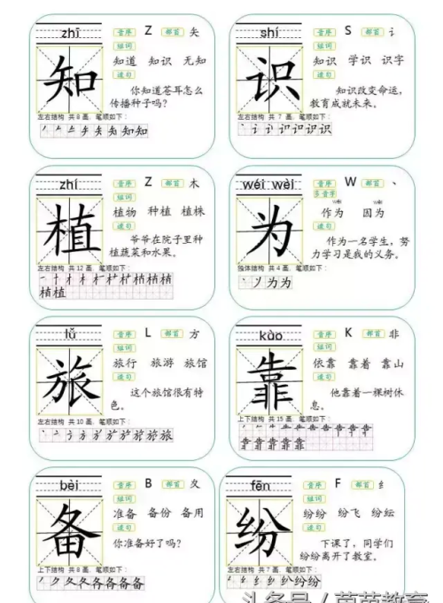 二年级上册语文第三课生字组词(二年级上册语文第三课生字表)