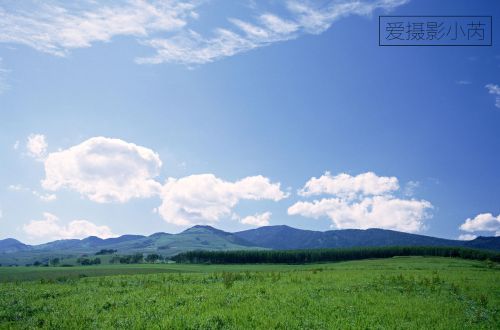 这样的风景美爆了！蓝天白云，青青绿草景色怡人