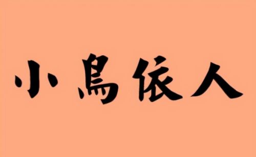 小鸟依人最初形容男性(小鸟依人原来是不是用来形容男子的)