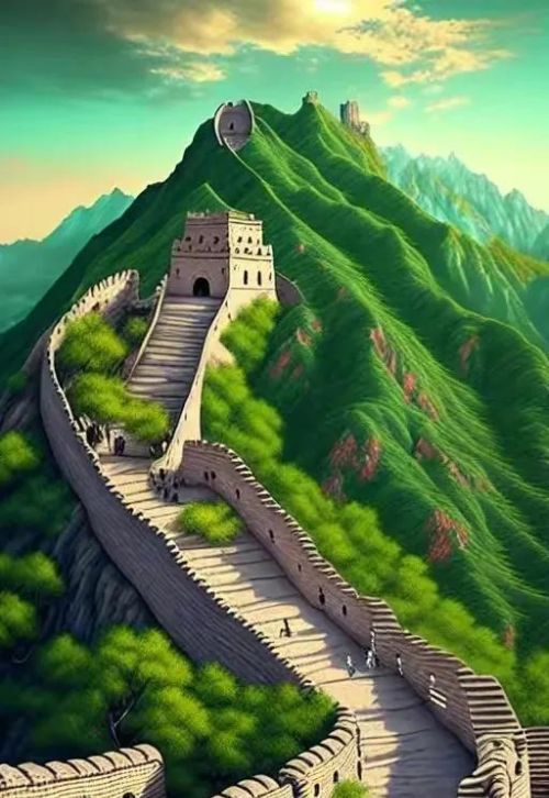 雄伟的万里长城是中国古代人民创造的世界奇迹之一(雄伟的万里长城像什么)
