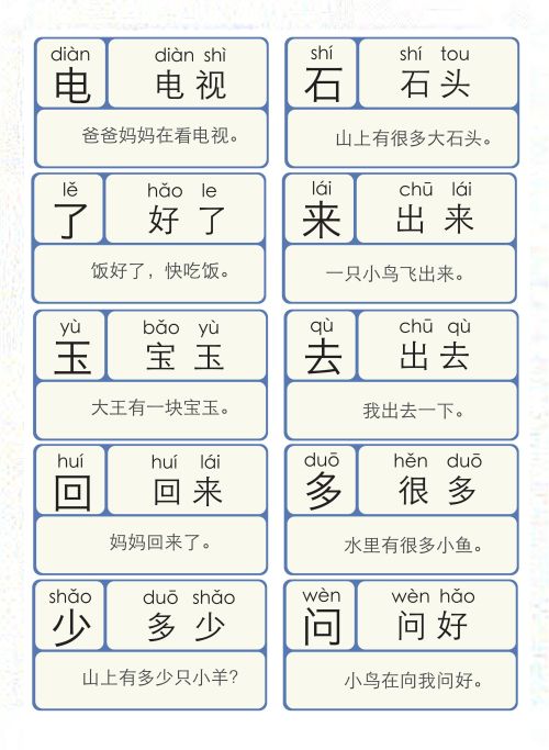 幼升小识字表带拼音(幼小衔接生字表带拼音)