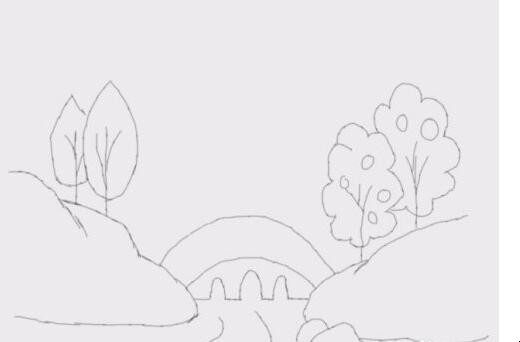 简笔画山水风景是怎么画