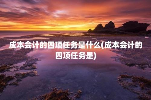 成本会计的四项任务是什么(成本会计的四项任务是)