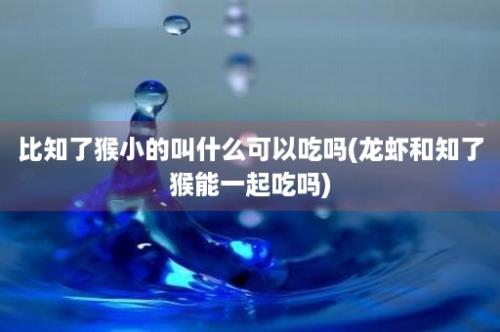 比知了猴小的叫什么可以吃吗(龙虾和知了猴能一起吃吗)