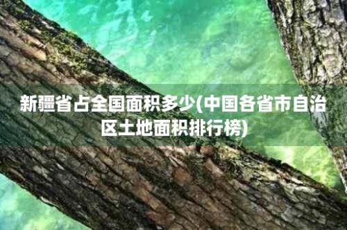 新疆省占全国面积多少(中国各省市自治区土地面积排行榜)